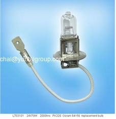 China Osram 64156 24V 70W PK22S base Dental light bulbs LT03101 with iron pan and leading wire supplier