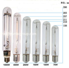 China 70/150/250/400W E27/E40 High pressure sodium lamps supplier