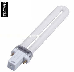 China Cnlight  uv gel lamp 365nm 9w  G23   145mm   factory 9W Nail Art Gel Curing UV Lamp Light Bulb 365nm LED UV Nail Lamp supplier