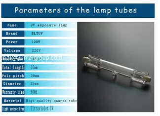 China 400w 55mm 220 v UV curing lamp High pressure mercury lamp light UV lamp drying supplier