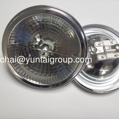 AR111  halogen lamp 50 Hz 35W / 70W AC220V Die-casting White / Silvery Halogen Lamp .halogen light power supply supplier
