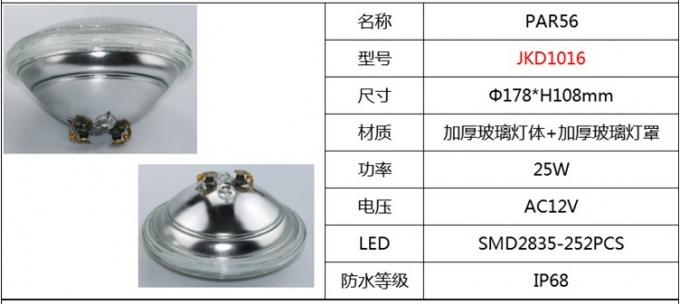 RGB pool light PAR56 18W IP68 swimming pool light remote control led ...
